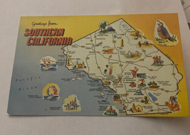 Vintage Postcard Unposted State Map California CA - £2.42 GBP