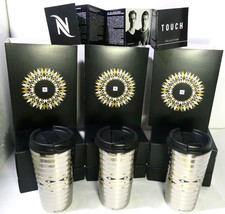 Nespresso Touch 3 Travel Mugs LE 2016, 11 oz, Silver in Festive Brand Box , New - $550.00