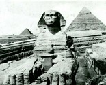 Vtg Postcard RPPC - Sphinx &amp; Pyramids w Excavation w 3 UAR Stamps - $19.75
