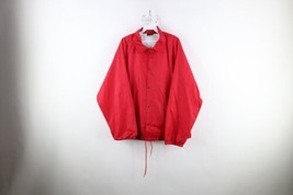 Vintage 90s Mens XL Distressed Lined Coaches Coach Satin Windbreaker Jacket USA - £38.84 GBP