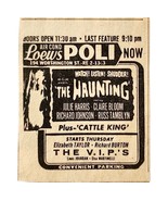 1963 Loews Poli Movie Theatre The Haunting Advertisement Horror Film F6F - $34.27 CAD