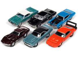 Muscle Cars USA 2022 Set A of 6 Pcs Release 3 1/64 Diecast Cars Johnny Lightning - £53.36 GBP