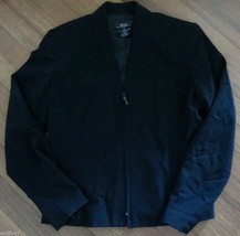 Agb Black Stretch Full Zippered Lined Jacket Sz 6 Euc - £4.69 GBP