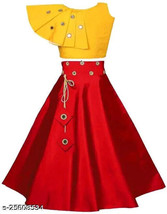 Kids Lehenga Choli Traditonal Women Girl Party Wear Dress Traditional NEW9 - £18.58 GBP