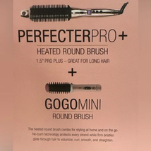 Calista Perfecter Pro Heated Round Brush 1.5&quot;+ GoGo Mini Round Brush (Ro... - £55.75 GBP