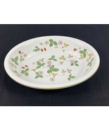 WEDGWOOD WILD STRAWBERRY Gold Trim Oven To Table Oval Vegetable Bowl 9-1... - £31.64 GBP