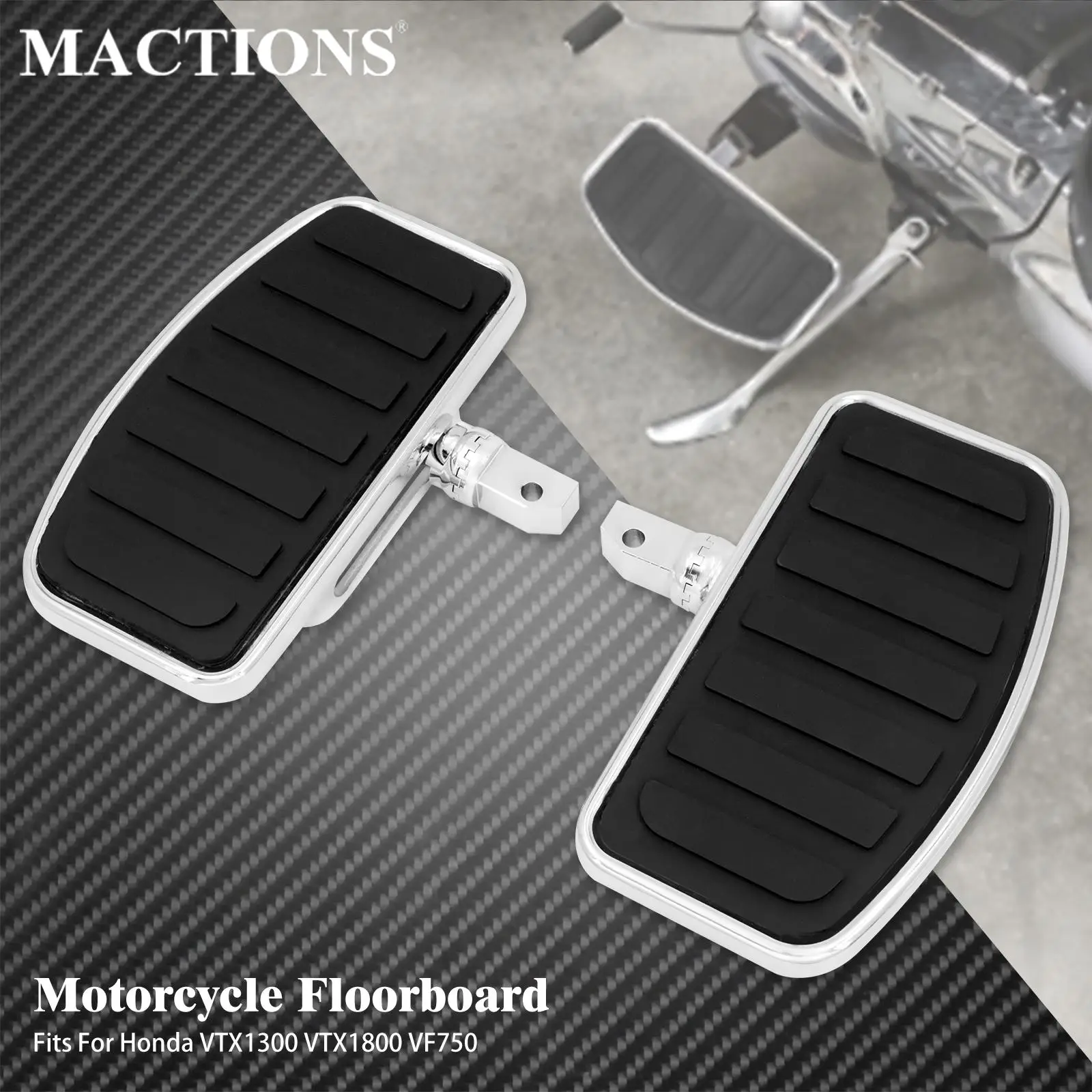 Motorcycle Rider Passenger Floorboard Footboard Pedal Footpegs For Honda... - $77.00