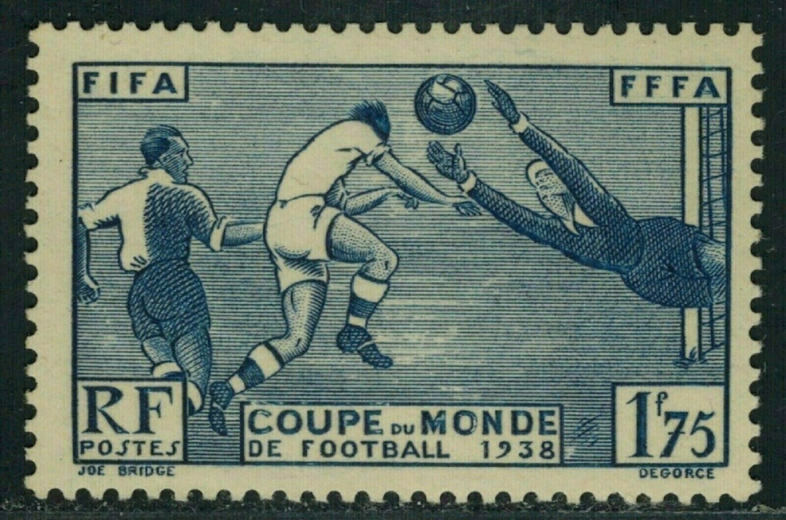 Primary image for FRANCE Sc# 349  MNH World Cup Soccer Championship (1938) Postage
