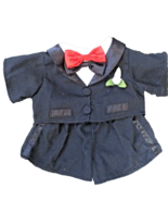 Build A Bear Black Tuxedo Outfit On Hanger Comes With 2 Bow Ties - £15.47 GBP