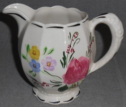 Blue Ridge SUWANEE PATTERN Hand Painted GRACE PITCHER #1 Made in Tennessee - £24.92 GBP