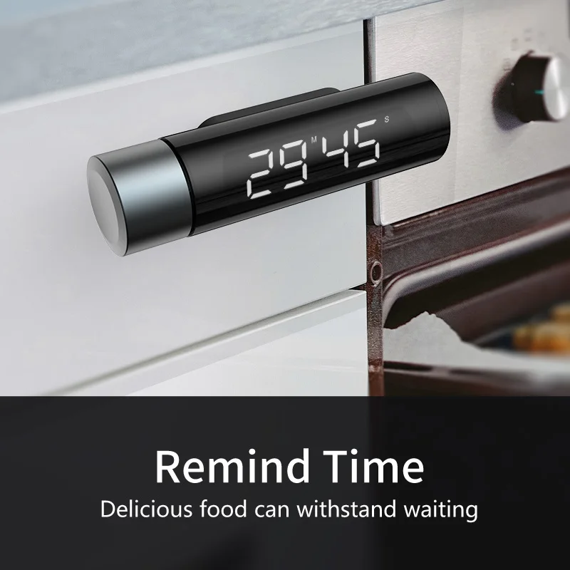 House Home Kitchen Magnetic Digital Rotating Timer Silent RAnder Countdown, LCD  - £42.36 GBP