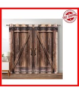 Vintage Farmhouse Blackout Curtains 70% Opacity 2 Panels 52&quot;W x 84&quot;L Gro... - $1,219.06 MXN