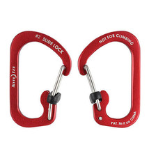 Nite Ize SlideLock Carabiner Aluminum - #2 Red - £16.03 GBP