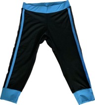 Yoga Pants: Prestige Capri 2-Tone Black/Blue, Size M - £5.22 GBP
