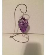 Enesco Gina Freehill 10th Anniversary Ornament Keepsake Purple Heart wit... - £5.11 GBP