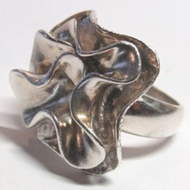 SOLID STERLING 925 SILVER SILPADA R1809 Blooming Flower Size 7 Ring Heav... - £46.72 GBP