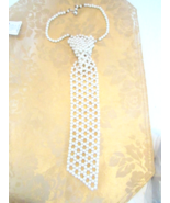 Vintage Artificial All Pearl Necktie 11.5&quot; long L13 - €12,76 EUR