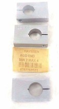 LOT OF 3 NEW HAYSSEN 67077A0523 ROD ENDS MIN 2 MAX 4 - £47.15 GBP