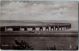 Raphael Tuck &amp; Sons SILVERETTE Tay Bridge Dundee Scotland Postcard 1905 - £9.30 GBP