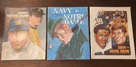 Lot 3 Notre Dame Army Navy Football Programs 1977 1978 1980 - $33.66