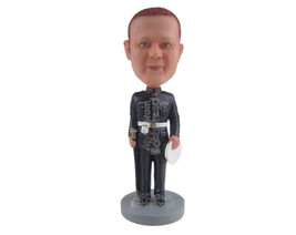 Custom Bobblehead Royal Guard Officer In His Uniform With A Sword In Hand - Care - £65.11 GBP