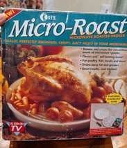 Vintage K-Tel Micro-Roast Microwave Roaster Broiler As Seen on TV 1996 - £22.17 GBP