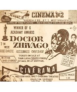 1965 Doctor Zhivago Movie Advertisement Riverdale Cinema Massachusetts D... - $41.13 CAD