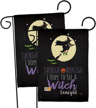 Star Bright Garden Flags Pack Halloween 13 X18.5 Double-Sided House Banner - $28.97