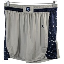 Georgetown Hoyas Basketball Shorts Jordan Team Issue Large Gray Blue Space NCAA - £78.98 GBP