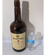 Vintage Seagram&#39;s 7 Corona Whisky 18.5 &quot; Grande 1 Galloni Marrone Vetro ... - €45,88 EUR