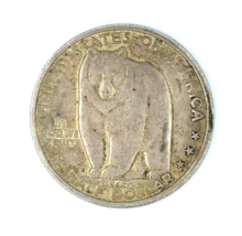 1936-S 50C Bay Bridge Commemorative Half-Dollar Coin XF Medium Toning w/... - $233.40