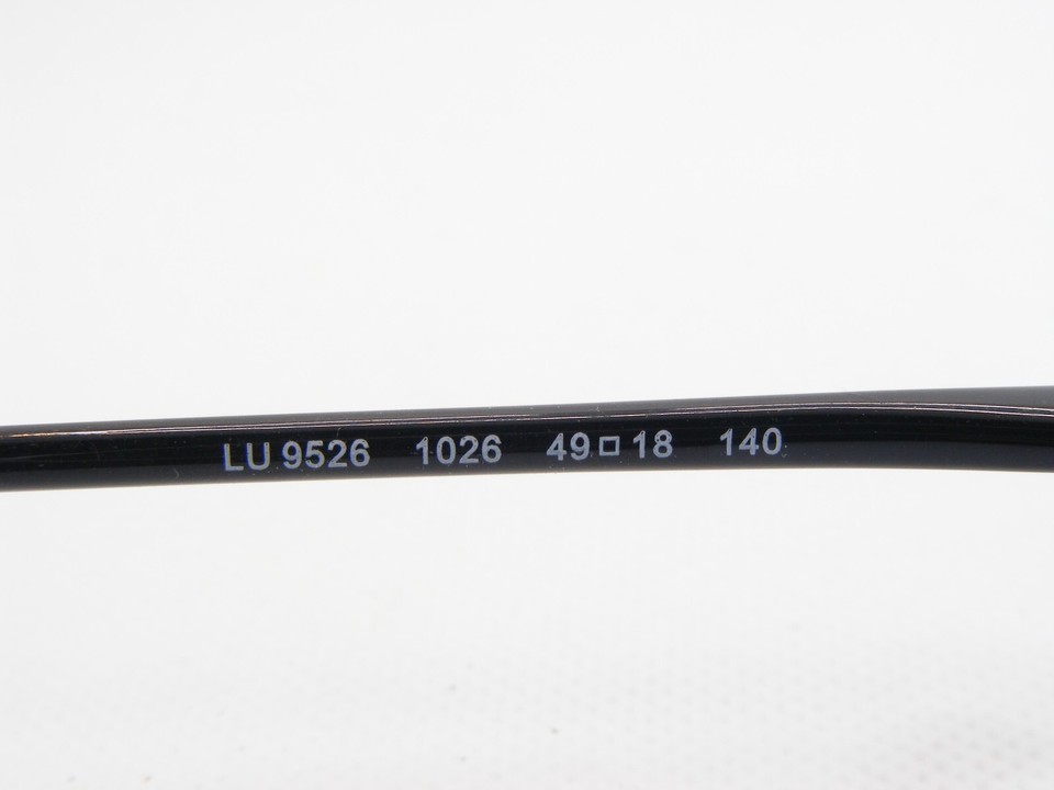 LUXOTTICA LU 9526 1026 BLACK /TRANSPARENT BROWN EYEGLASSES GLASSES 49-18-140mm Item image 14