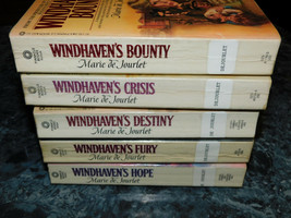 Marie de Jourlet lot of 5 Windhaven Series Historical Romance paperbacks - £7.50 GBP