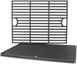 Cast Iron Grill Cooking Grate And Griddle 17&quot; For Nexgrill 4/5 Burner Uniflame - £58.74 GBP