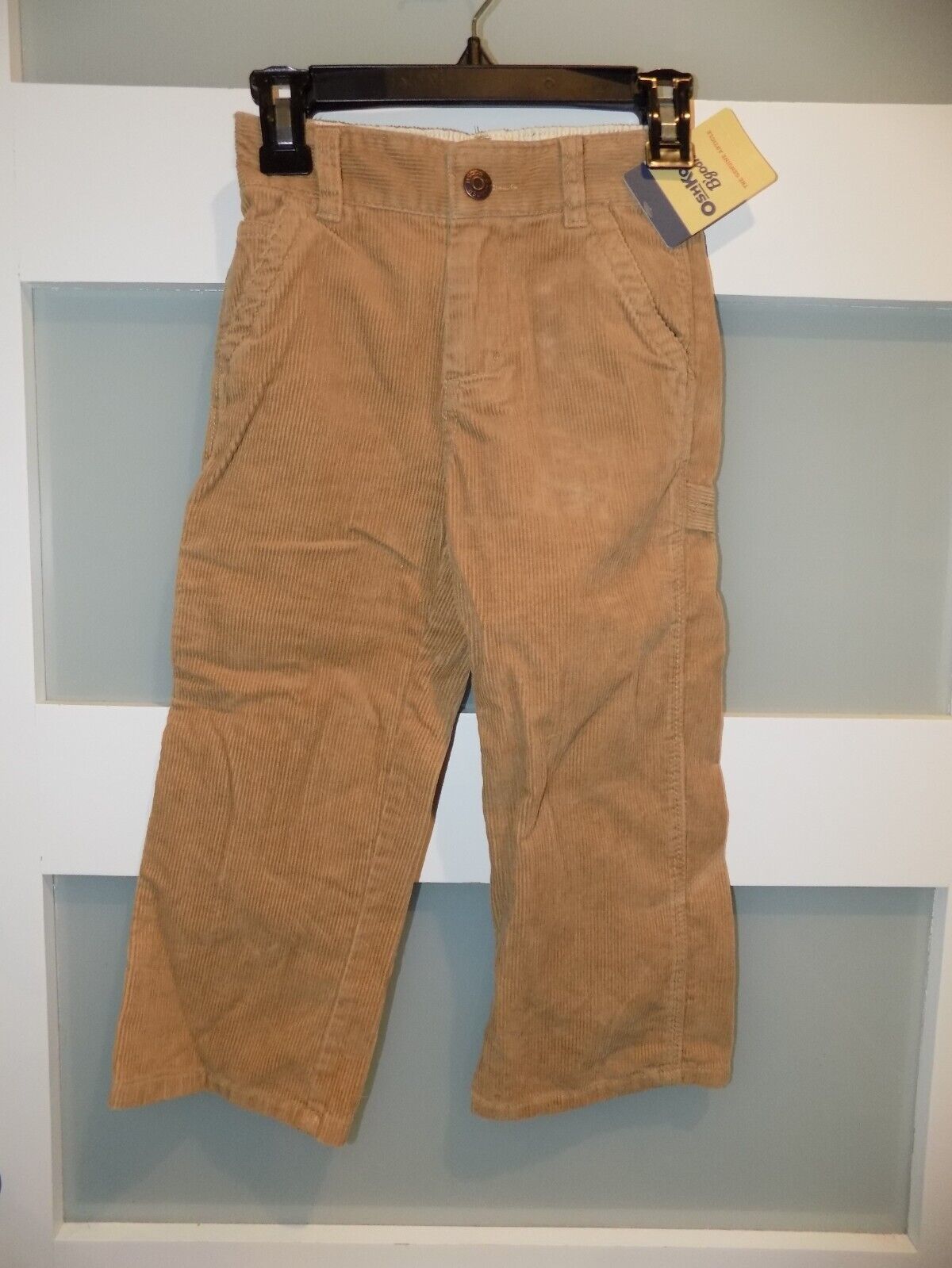 OshKosh B&#39;gosh Brown Corduroy Pants Size 4T Boy&#39;s NEW - $17.48