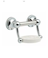 DELTA SOAP DISH with ASSIST BAR ~ POLISHED CHROME - £17.62 GBP