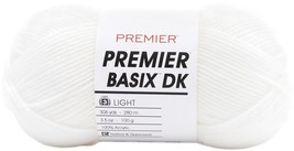 Premier Yarns Basix DK Yarn-White (Pack of 3) - $705.25 MXN