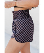 Brown Leopard High Waisted Athletic Shorts - $10.89