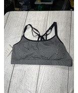 Champion Sports Bra Small Black Strappy Mesh Back No Wire Not Padded Womens - $10.00