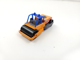 Matchbox Construction Vehicle Road Roller Orange Blue Diecast Car 2000 - £9.47 GBP