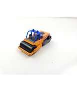 Matchbox Construction Vehicle Road Roller Orange Blue Diecast Car 2000 - £9.42 GBP