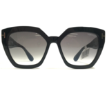 Tom Ford Sunglasses Phoebe TF939 01B Polished Black Oversized Cat Eye Th... - £194.17 GBP
