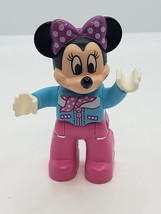 Lego Duplo Disney Mini Mouse Figure Aviator Jacket with Polka Dot Scarf C0478 - £4.43 GBP