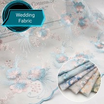 2 Yards 2018 Autumn Winter New Women&#39;s Wear Dress Wedding Dress Wedding Fabric - £23.82 GBP