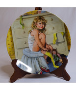 VINTAGE GETTING DRESSED Collector Plate By John McClelland Rare Colorful... - $13.31