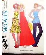 McCall&#39;s Sample Sewing Pattern Wrap Halter Butcher Apron - $89.40 MXN