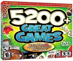 5200+ Great Games (PC-DVD, 2007) for Windows ME/XP - NEW in Jewel Case - £4.62 GBP