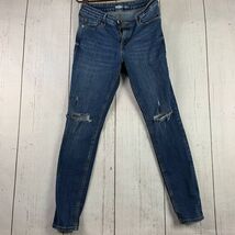 Old Navy 26 Super Skinny Fit Stretch Mid Rise Blue Jeans Pants Denim Women - $9.79 CAD