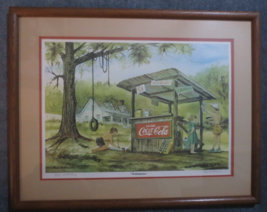 Coca Cola Paul W. Brown Artist Proof The Entrepreneurs Print with Wood Frame - £53.55 GBP