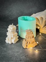 A pile of books mold - Candle soap mold books - Candle wax mold pillar - £19.93 GBP